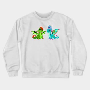 Baby dragons with cute eye Crewneck Sweatshirt